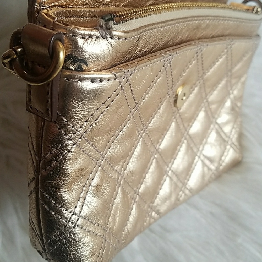 Marc Jacobs Quilted Gold Crossbody - Picture 3 of 8